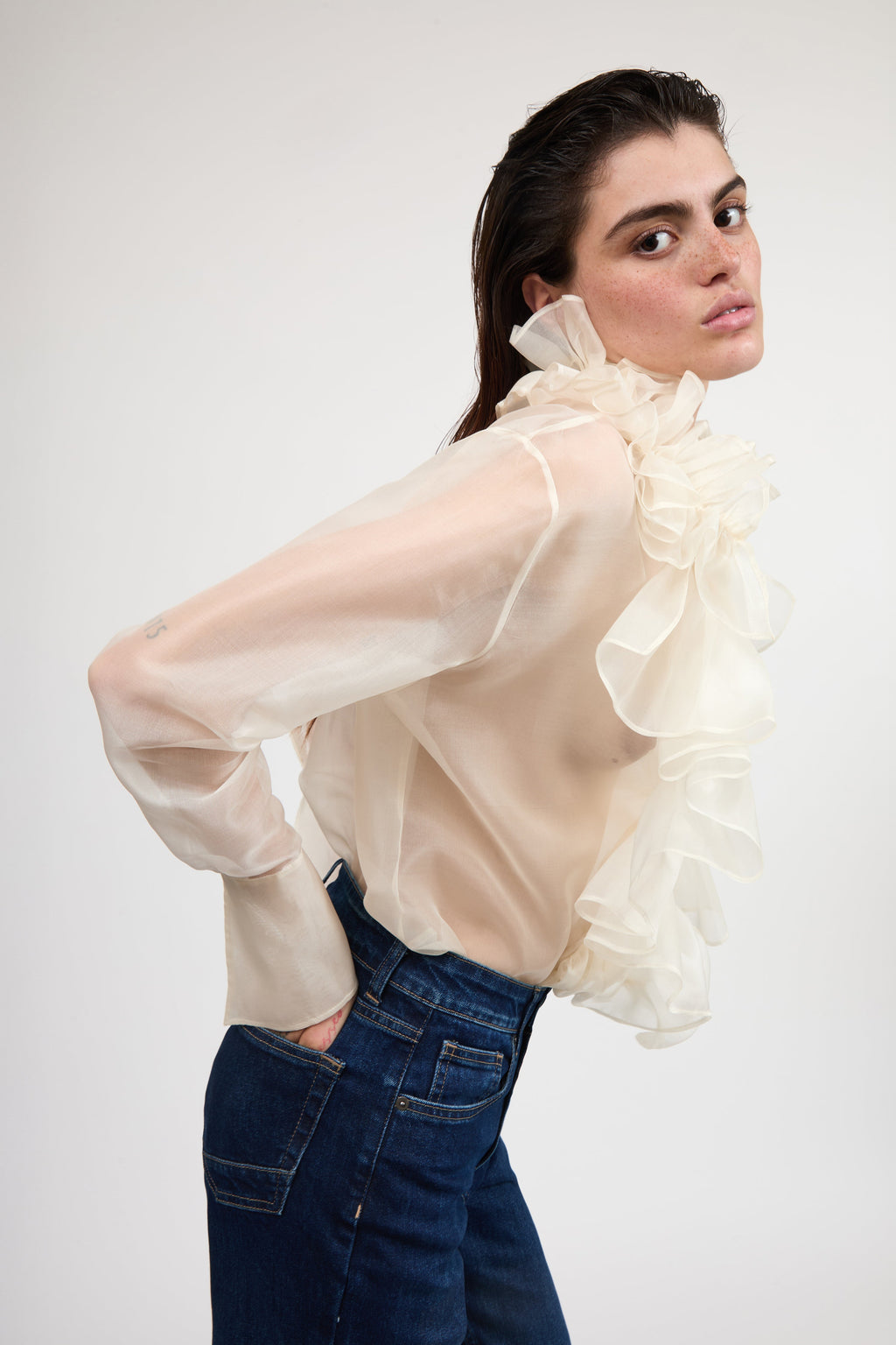 Camisa Stratton Seda Natural - imagen 1