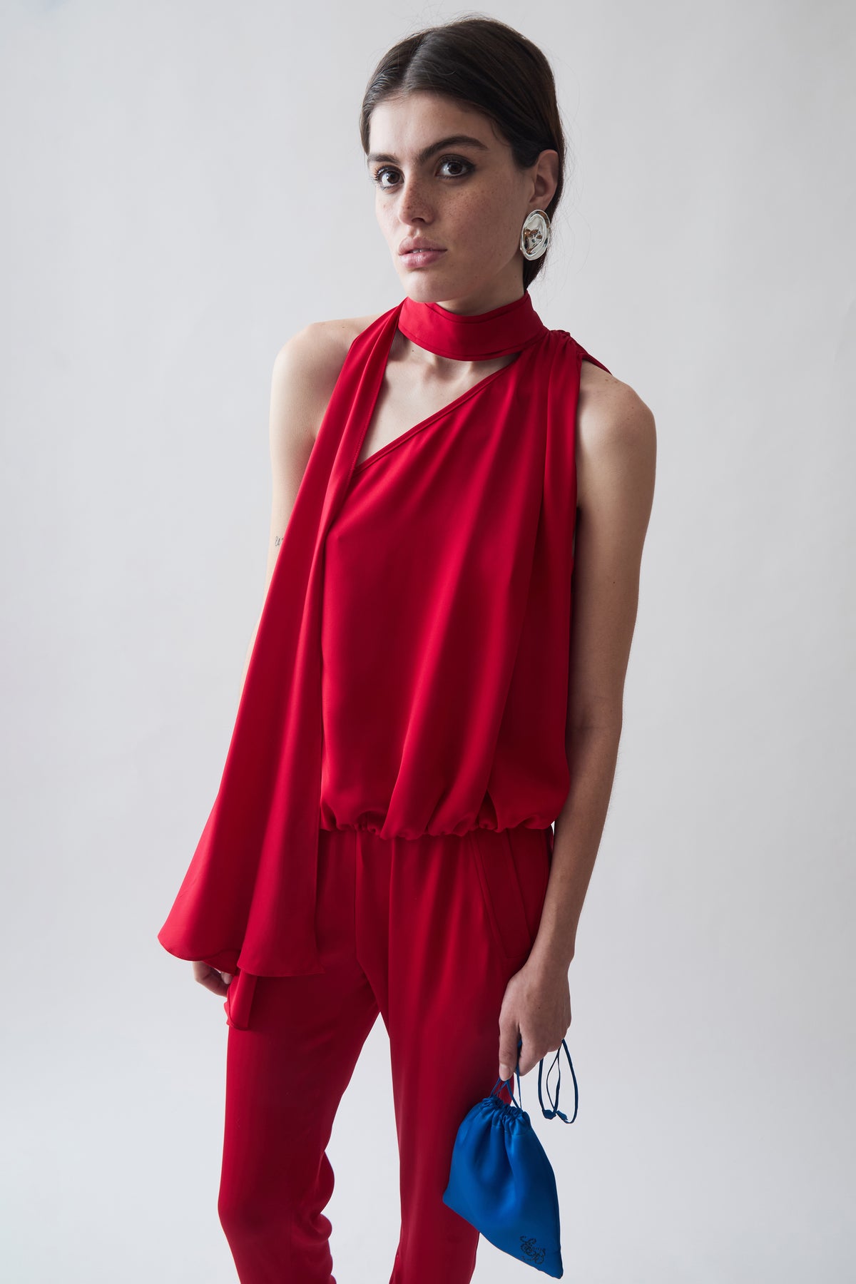 Top Abraccio Seda Natural Rojo - imagen 1