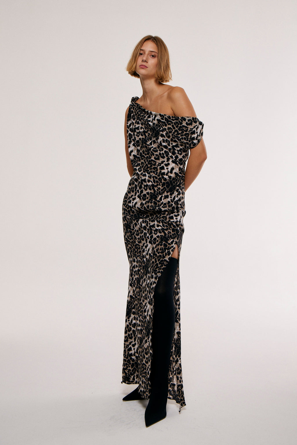 Vestido Gina Print Seda Natural - imagen 1